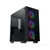 Vỏ máy tính Xigmatek NYX AIR II 3F (M-ATX, 3 fan RGB, Màu Đen)