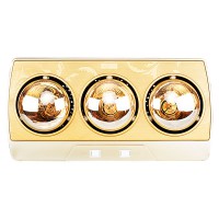 Đèn sưởi  phòng tắm 3  bóng vàng brarun KP03G 