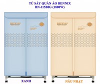 Tủ sấy quần áo Bennix BN-115 1800W ( Xanh, Vàng )