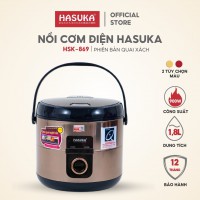 Nồi Cơm Điện Hasuka HSK-869 1.8 lit màu nâu