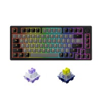 Bàn phím cơ không dây DareU EK75 Pro Triple Mode Black Golden - Firefly switch