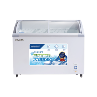 TỦ ĐÔNG HÒA PHÁT HSF-AD6451.C1  (451 lít dàn đồng) - 1 ngăn đông, mặt kính cong